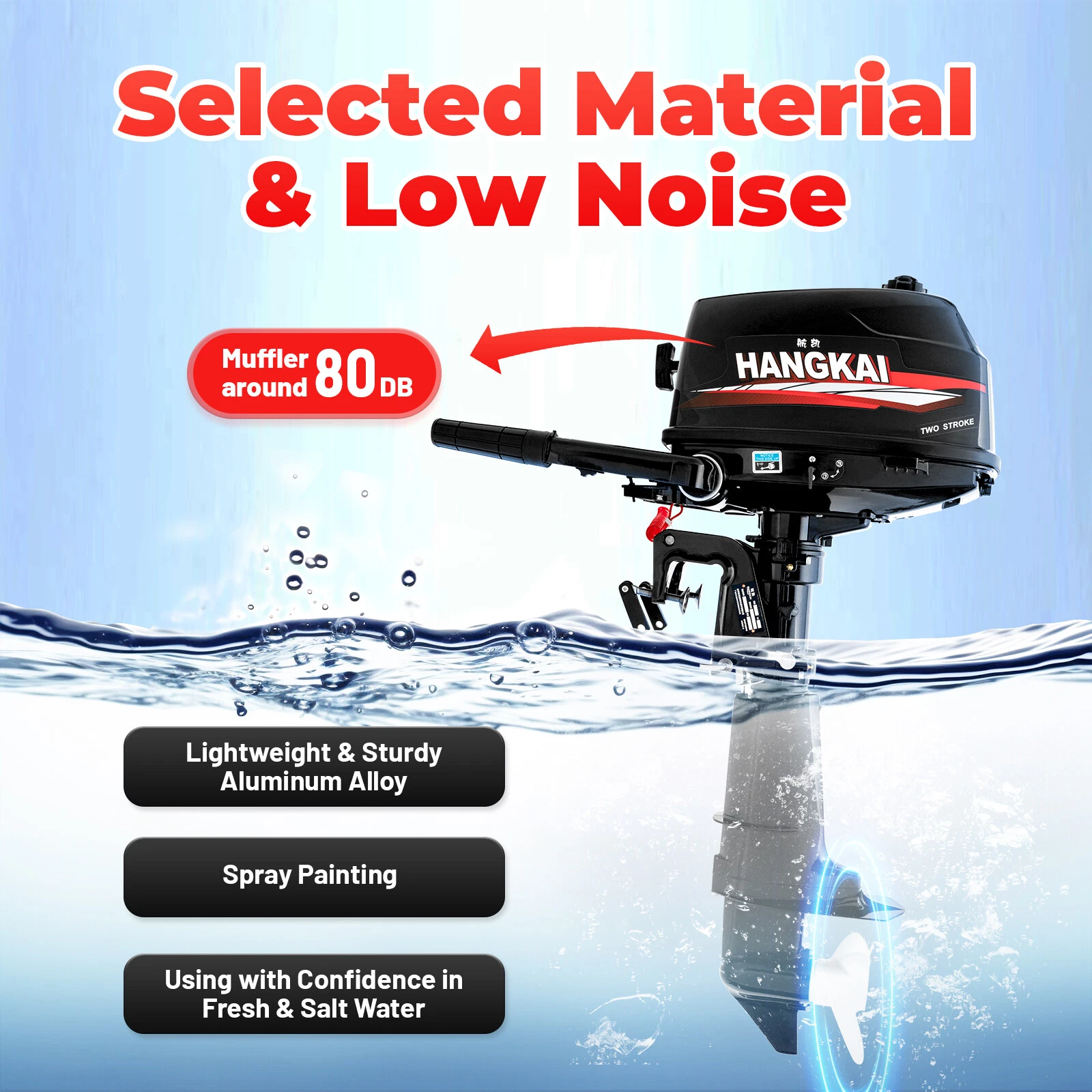 2/4 Stroke 3.5/3.6/4/6.5/7 HP Outboard Motor Boat Engine Air/Water Cooling CDI