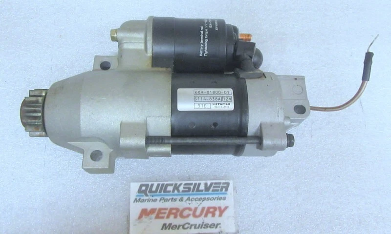 A70 Mercury Quicksilver 50-881368T 2 Starter Motor OEM New Factory Boat Parts