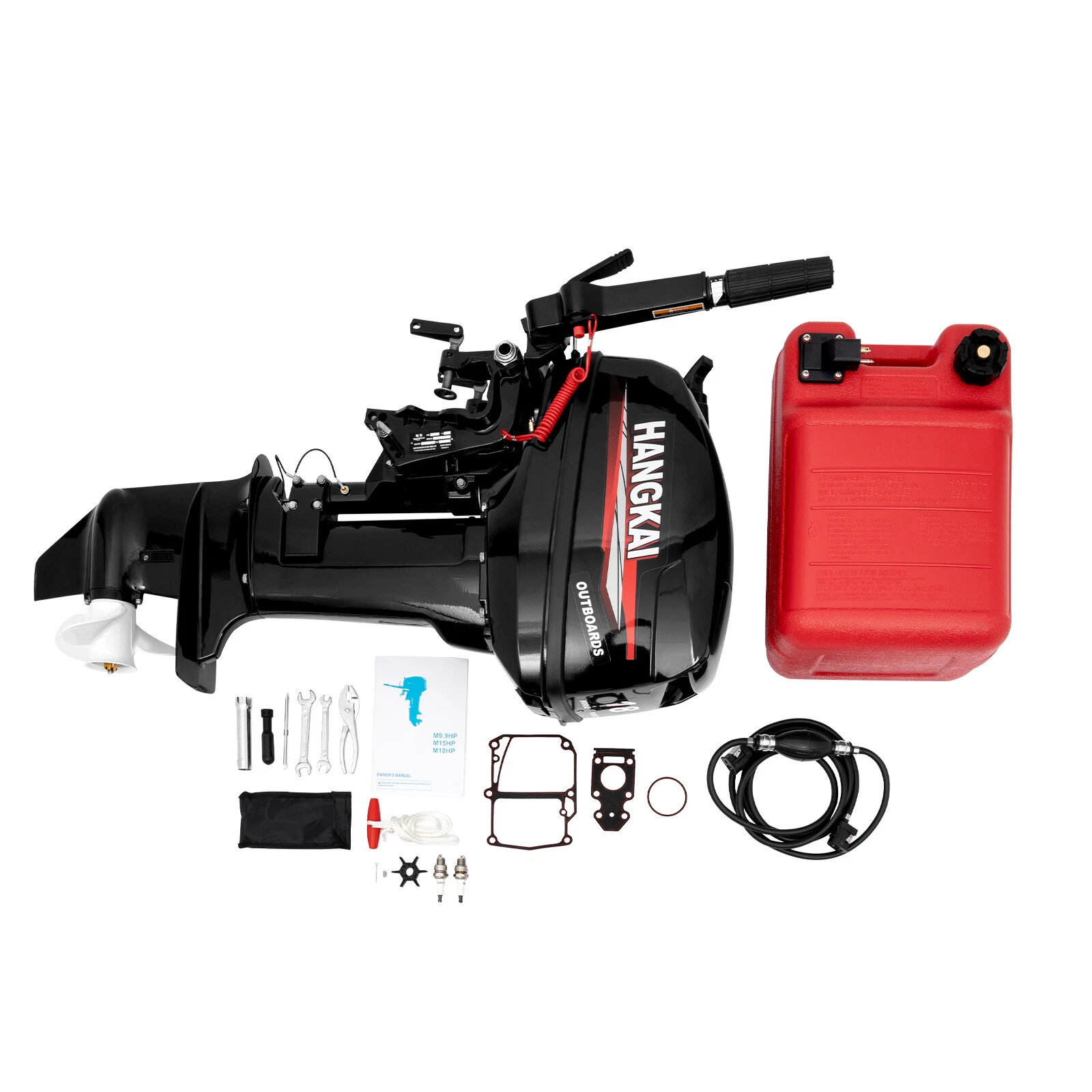 HANGKAI 2-Stroke 246CC 18HP Outboard Motor Boat Engine Water Cooling System New