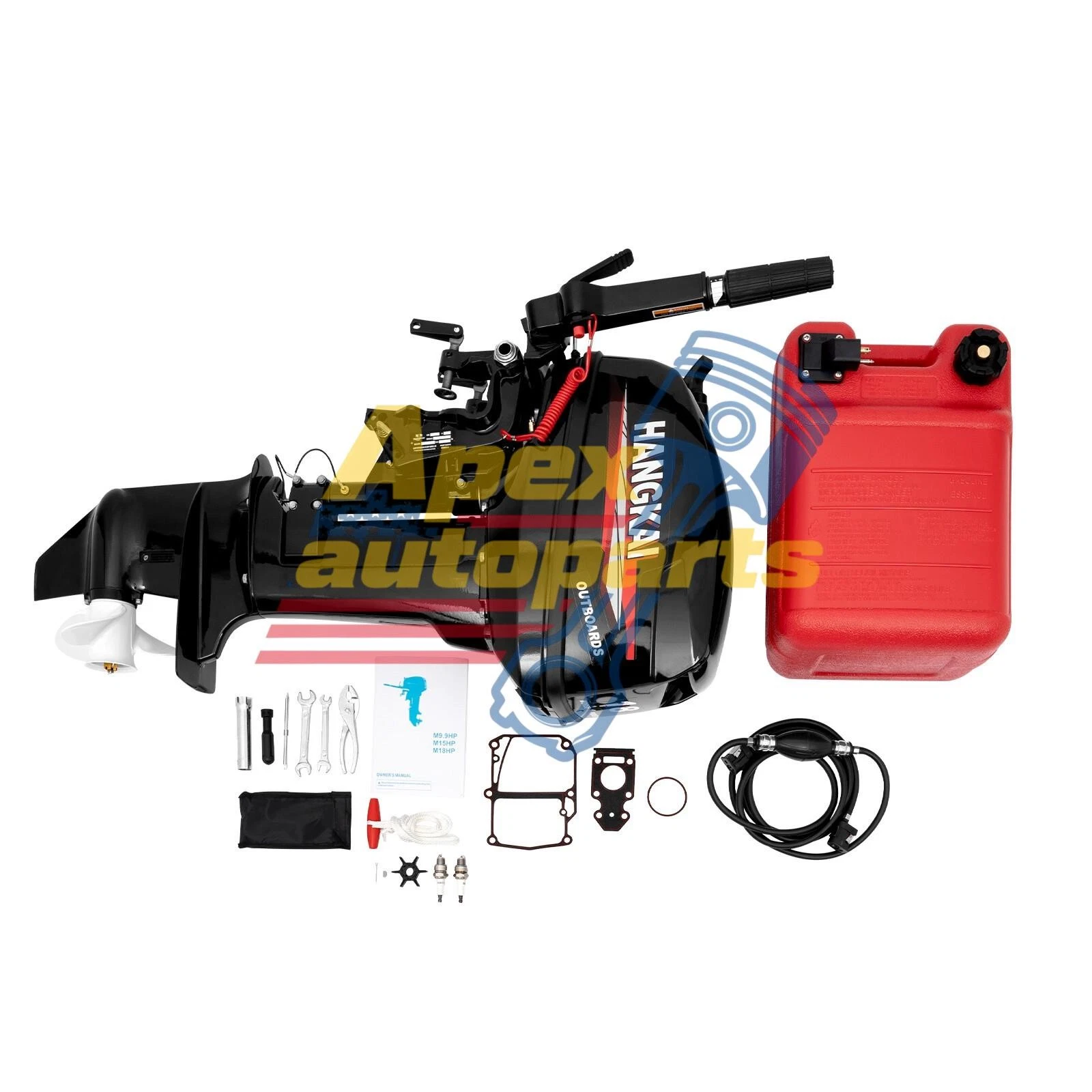 HANGKAI 2-Stroke 246CC 18HP Outboard Motor Boat Engine Water Cooling System New