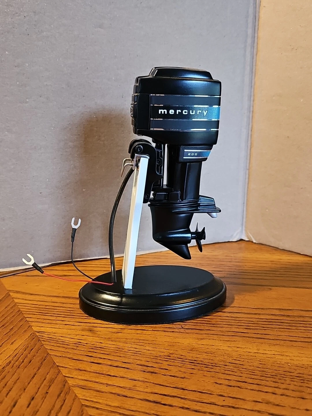 Mercury 200 HP Black Max V6 Scale Model Electric Outboard Motor K&O