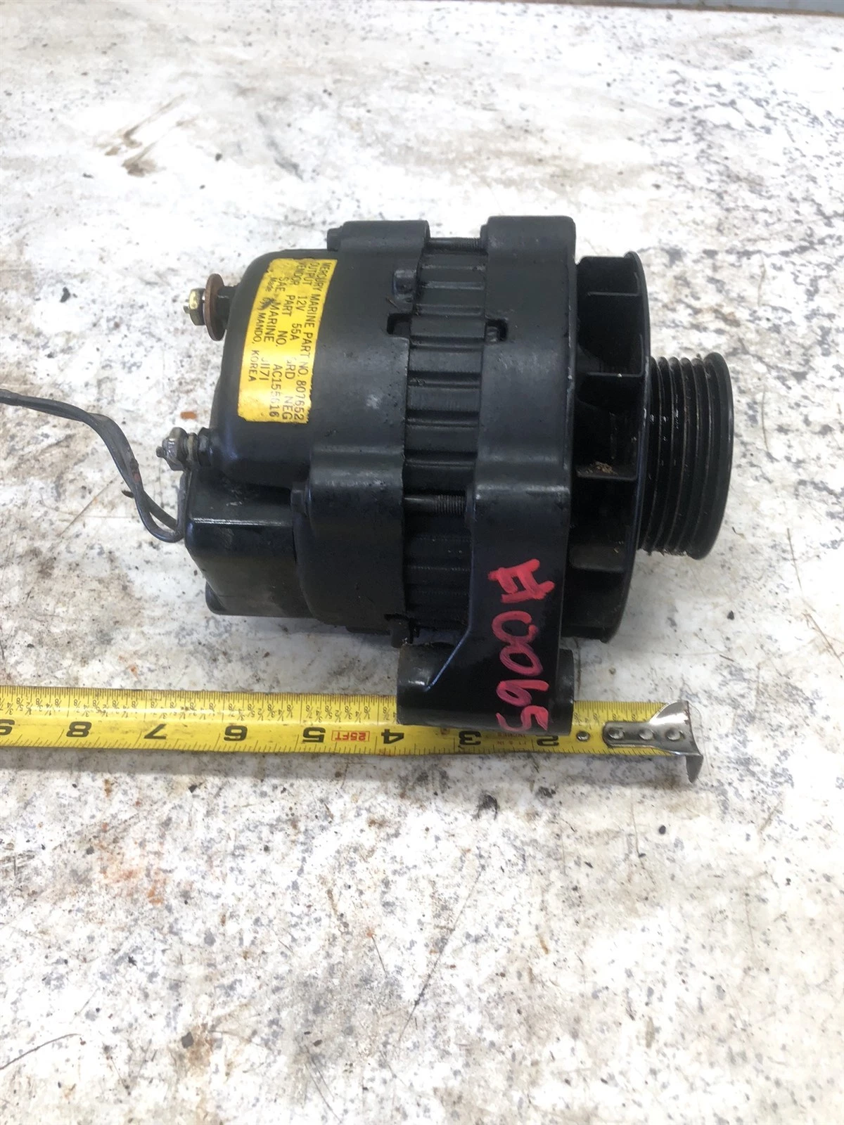 Mercury MerCruiser 5.0 L 305 GM Vortec Boat Marine Engine alternator 807652