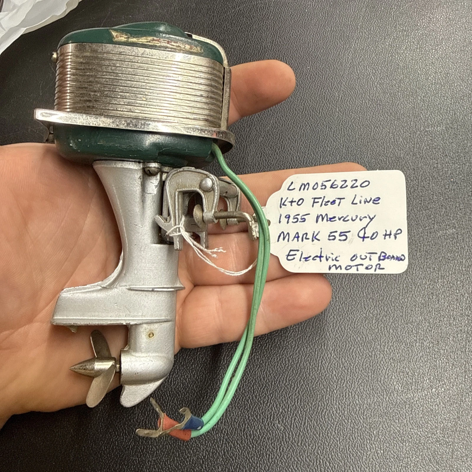 THUNDERBOLT MARK 55 K&O MERCURY OUTBOARD BOAT MOTOR 1955 BATTERY OPERATED