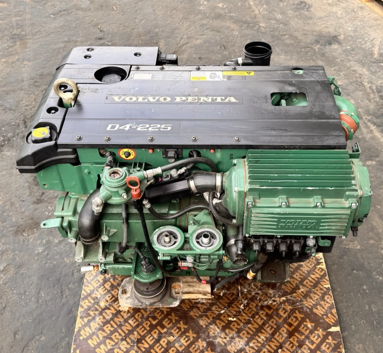 Volvo Penta D4-225 Marine Diesel Engine – Used, Japan Import (For Repair/Rebuild